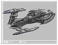 Klicke auf die Grafik für eine vergrößerte Ansicht  Name: John Eaves Star Trek Online USS Archer concept art.jpg Ansichten: 56 Größe: 192,3 KB ID: 4581038