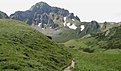 6. Tag - Beim Aufstieg Blick zum Gipfel des Eisenerzer Reichensteins